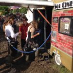 Mud and Sol Cinema usherette for World’s smallest picture house